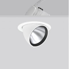 GOLAS maxi, 35 W, 4100 lm, 927, white, DALI Recessed projectors, D 178 H 3 HEL 150, 33°