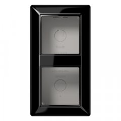 Virsapmetuma montāžas kārba 2-viet. melns AS500