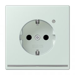 Kontaktligzda SCHUKO, 16 A 250 V ~, ar LED apgaismojumu, ar bērnu drošību, Serie LS, céruléen pale