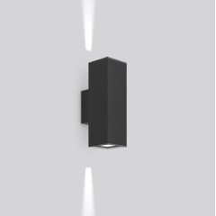 Gaismeklis TECHNO PRO, 13...28 W, 400...800 lm, 830, anthracite, DALI Wall luminaires, L 100 B 154 H 307, Transparent glass