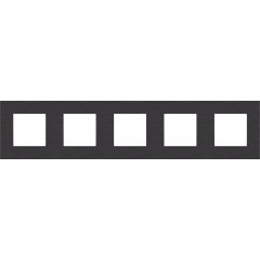 Rāmītis 5-vietīgs, Niko Pure alu black brushed