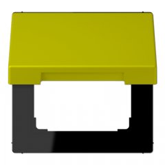 Rozetes vāks ar atsperi, termoplasts krāsots, Serie LS, vert olive vif