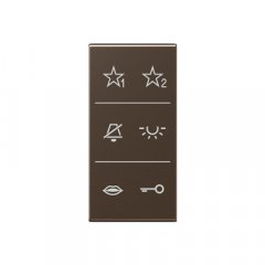 Virsma ar simboliem Audio, F50, Serie AS/A, moka