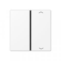 Taustiņs slēdzim 1-viet, ar virzienrādītāju, F40, Serie A, sniegbalts matēts