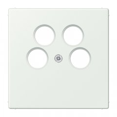 Centrālplate 4-vietīga SAT-TV-kontaktligzda (Ankaro), termoplasts, Serie LS, outremer gris