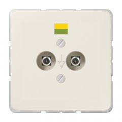 Potenciālu izlīdzināšanas kontaktligzda Potentialausgleich-Steckdose, Duroplast, Serie CD, ziloņkaula