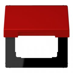 Rozetes vāks ar atsperi, termoplasts krāsots, Serie LS, rouge vermillon 31