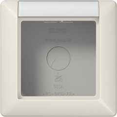 Kārba v/a montāžai 1-viet marķējams, Serie AS, ziloņkaula