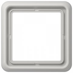 Rāmītis 1-vietīgs, vertikālā un horizontālā montāža, termoplasts, CD 500, gaiši pelēks