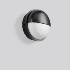 Gaismeklis ALU-SUPERIOR, anthracite, on/off Wall luminaires, D 245 H 125, Plastic (PC) opal