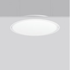 Gaismeklis TRIONA round, 40 W, 3350 lm, 827-865, white, DALI Recessed ceiling luminaires, D 725 H 2 HEL 89, Plastic (PMMA) opal