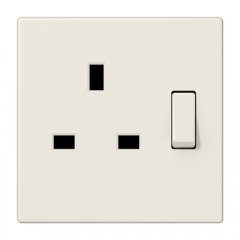 Kontaktligzda pārslēdzama Anglijas standarts, 13 A 250 V ~, skrūvju spailes BS 1363-1, 4 mm2, ar bērnu drošību