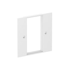 Montāžas adapteris 2-vietīgs, Modul 45 95x95mm, PA, dzidri balts, 9010 VH-P5 RW