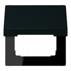 Rozetes vāks ar atsperi, termoplasts krāsots, Serie LS, noir d'ivoire