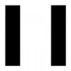 Taustiņs 1-viet, F50, Serie LS, melns