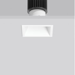 LEVIDO square, 16 W, 1100 lm, 840, white, Phase-cut Recessed downlights, L 98 B 98 H 2 HEL 122, 40°
