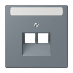 Virsma IAE/UAE-datu rozetei 2 x 8-polig, marķējams, termoplasts lakots, Serie LS, gris 59