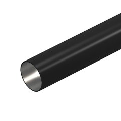 Metāla caurule bez vītnes Ø63, 3000mm, St, PE50, melns, 9005