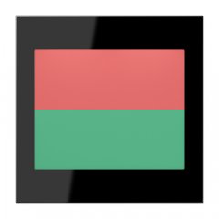 LED info zīme "luksofora funkcija", sarkans un zaļš, Serie LS, melns