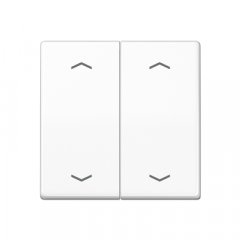 Taustiņs KNX slēdzim, ar virzienrādītāju 2-viet, duroplasts, Serie AS, balts