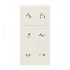 Virsma ar simboliem Audio, F50, Serie LS, ziloņkaula