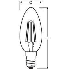 Spuldze Vintage 1906® LED CLASSIC B 35 4 W/2400 K E14