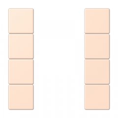 Taustiņs 4-viet, F50, Serie LS, rose pâle