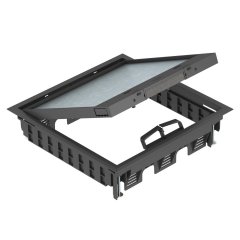 Lietošanas ierīce universālai uzstādīšanai 264x264x67, PA, grafīta melns, 9011 GES9-3S U 9011