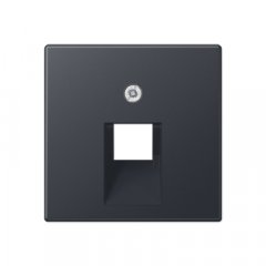 Virsma IAE/UAE-datu rozetei 1 x 8-polig, termoplasts lakots, Serie A, anthrazit matt