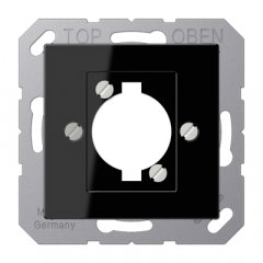 Centrālplate XLR-Steckverbinder (P-Serie), termoplasts, Serie A, melns