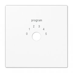 Centrālplate ar izvēlni, termoplasts, Serie LS, balts