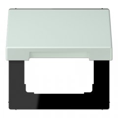 Rozetes vāks ar atsperi, termoplasts krāsots, Serie LS, céruléen pale