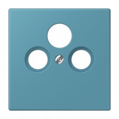 Centrālplate unversālā Sat/BK, termoplasts lakots, Serie LS, céruléen vif