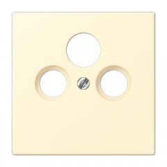 Centrālplate unversālā Sat/BK, termoplasts lakots, Serie LS, blanc