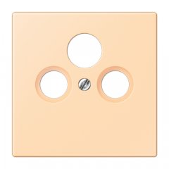 Centrālplate unversālā Sat/BK, termoplasts lakots, Serie LS, ocre