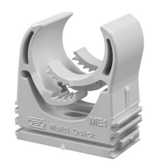 Multi-Quick klipsis turētajs 16-20mm, PA, gaiši pelēks, 7035