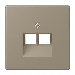 Virsma IAE/UAE-datu rozetei 2 x 8-polig, termoplasts lakots, Serie LS, ombre naturelle moyenne