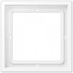 Rāmītis 1-vietīgs, vertikālā un horizontālā montāža, termoplasts krāsots, LS ZERO, sniegbalts matēts