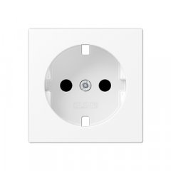 Virsma kontaktligzdai, ar bērnu drošību, termoplasts lakots, Serie A, sniegbalts matēts