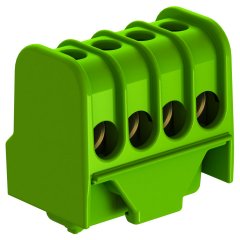 Protective conkanālsor klipsis ar skrūvkontaktiem 4x16mm², PA, zaļš KL-DBS4x16GN