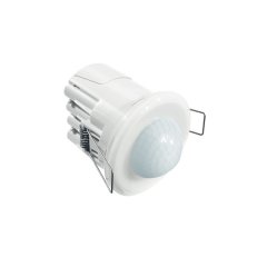 360° recessed ceiling-mounted presence detector, range approx. Ø 8 m, remotely controlled