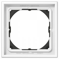 Rāmītis 28 mm uzstādīšanas augstums 1-vietīgs, vertikālā un horizontālā montāža, termoplasts, LS 990, balts