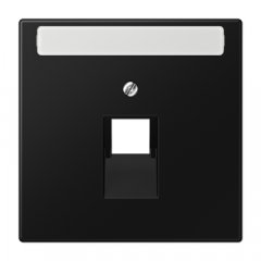 Virsma UAE datu rozetei 1 x 8-polig, marķējams, termoplasts lakots, Serie LS, grafītmelns matēts