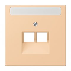 Virsma IAE/UAE-datu rozetei 2 x 8-polig, marķējams, termoplasts lakots, Serie LS, terre sienne claire 31