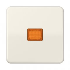 Taustiņs 1-viet, ar indikācijas logu, termoplasts, Serie CD, ziloņkaula