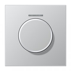 Centrālplate ar indikācijas logu KNX rotējošajam sensoram, Serie LS, alumīnijs