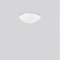 Gaismeklis FLAT BASIC, 11 W, 1050 lm, 830, white, on/off Ceiling and wall luminaires, D 300 H 106, Opal glass