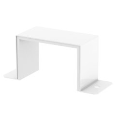 Savienojums ar blīvējumu montāžai pie sienas un griestiem 70x110, St, L, dzidri balts, 9010 BSKM-VD 0711RW