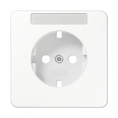 Centrālplate kontaktligzdai marķējams, duroplasts, Serie CD, balts