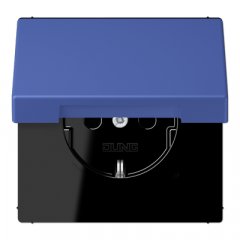 Kontaktligzda SCHUKO, 16 A 250 V ~, ar vāciņu, Serie LS, bleu outremer 31